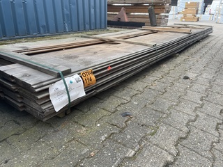 Ca. 44x Douglas Wisselsponning/Halfhoutsrabat, 18x190mm, lengte 600cm